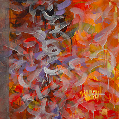 The Visit, Painting by Mia Scheffey